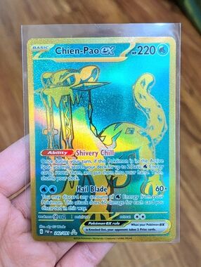 ✨ Paldean Fates Chien-Pao EX Card 242 Hyper Rare Scarlet & Violet Pokemon Card